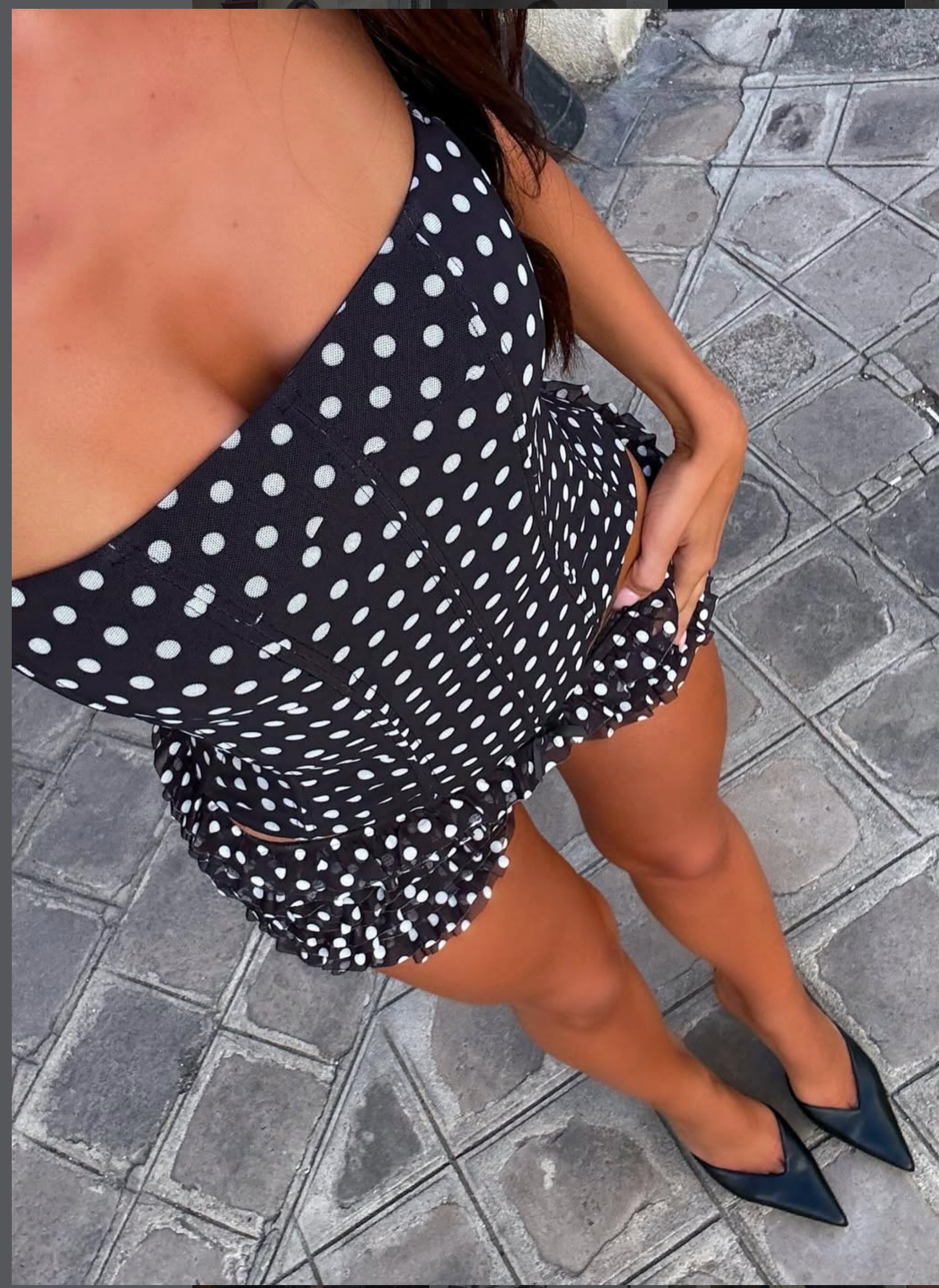 Bayley corset x frill shorts set